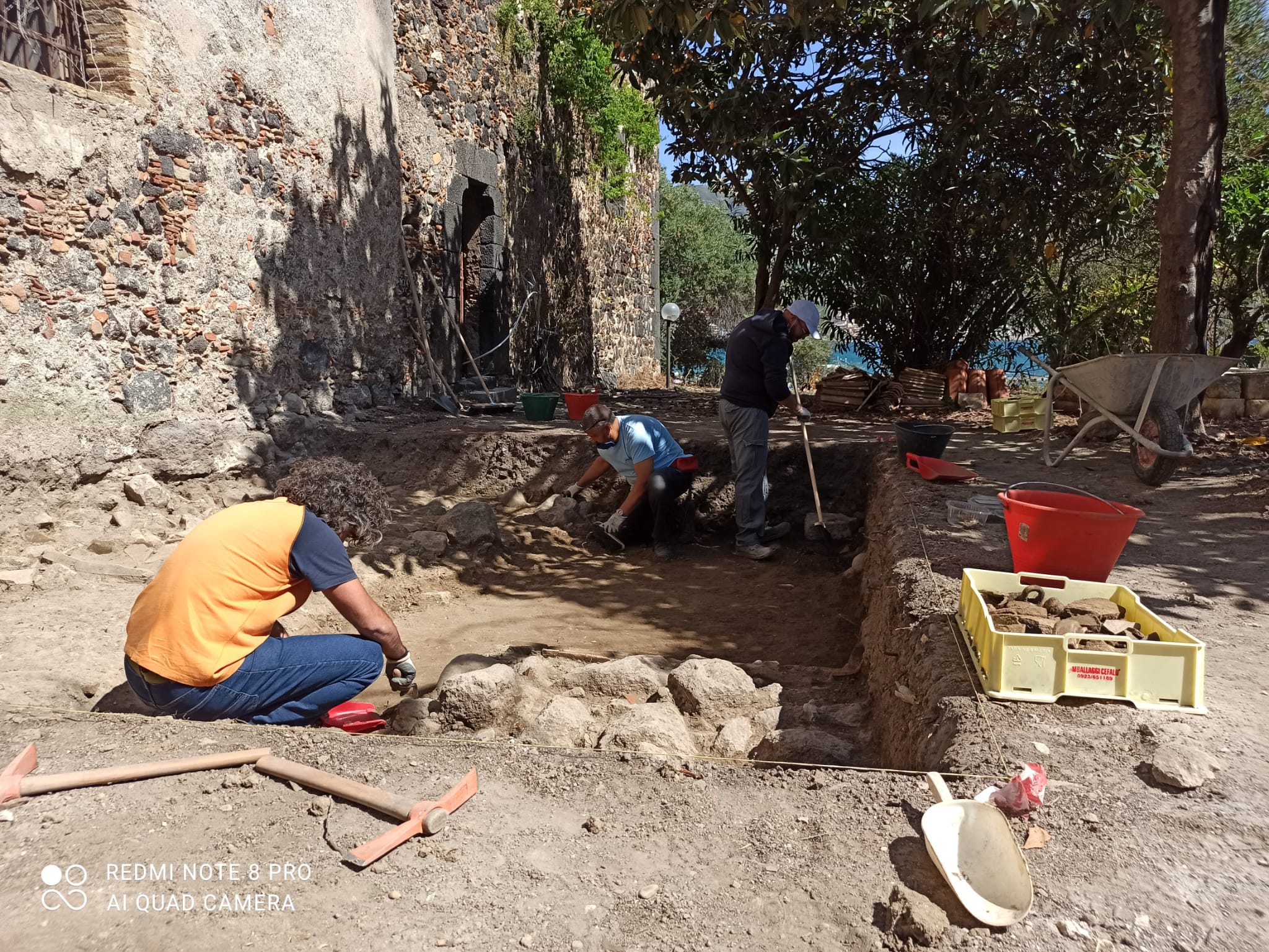 PNT, Naxos, Castello Schisò, scavi archeologici, maggio 2021