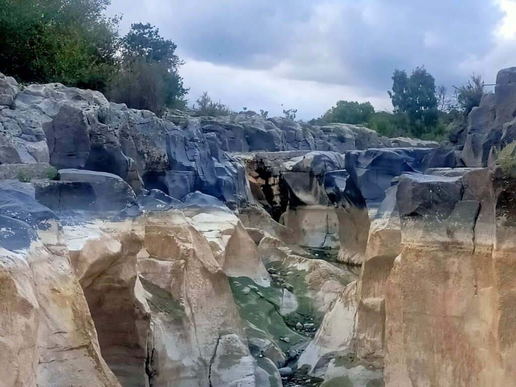Fiume Alcantara nei pressi di Castiglione