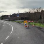 LINGUAGLOSSA – Strada statale 120 interrotta nella frazione di Catena, automobilisti dirottati verso Quota Mille